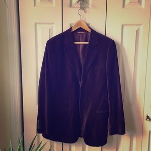 Purple velvet sport coat.